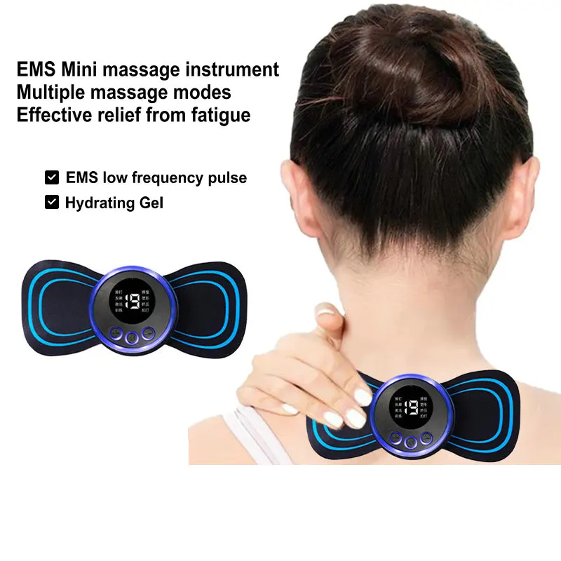 EMS Smart Shoulder and Neck Massager Stick Wireless Portable Mini Electric Instrument Home Remote Cervical Spine Massager