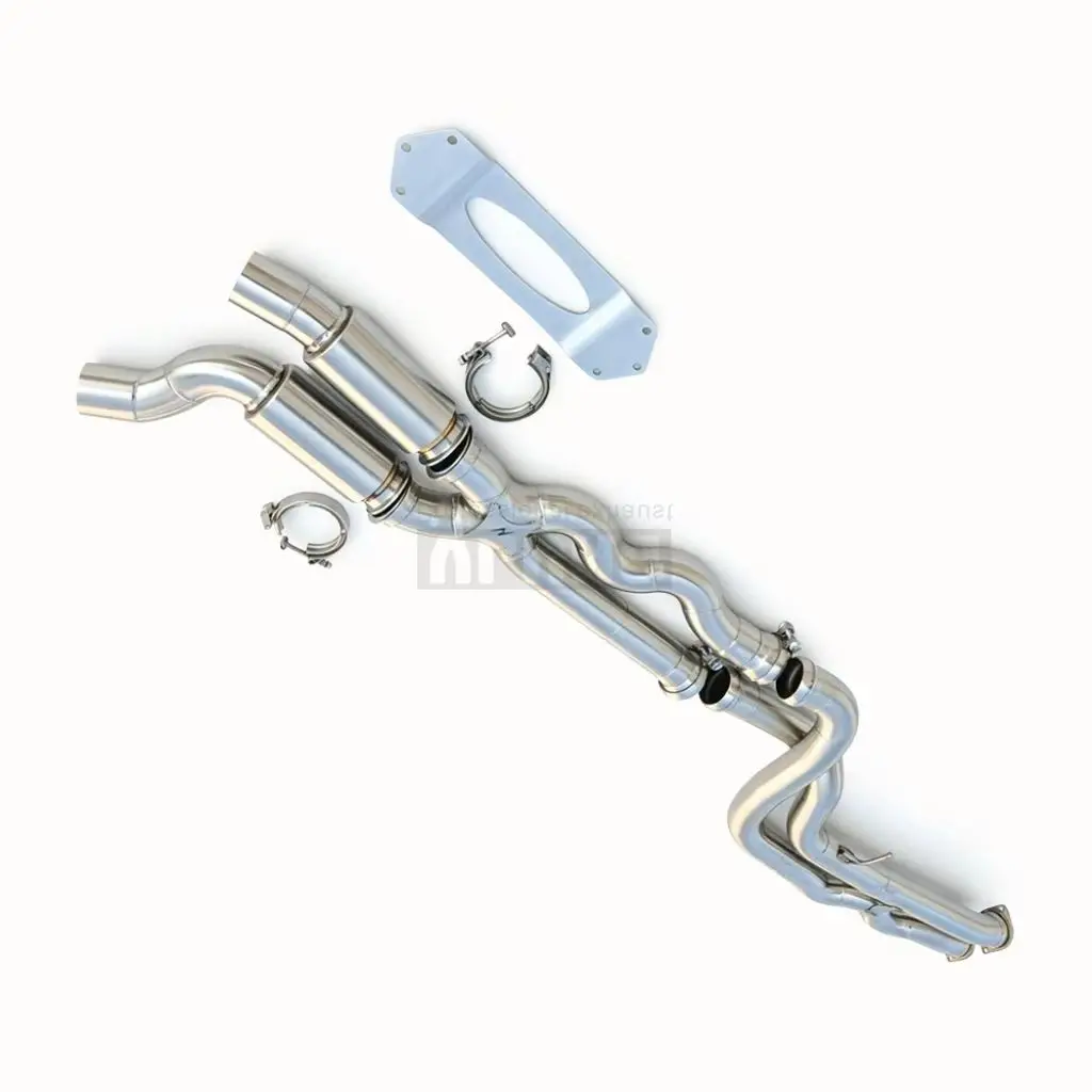 Equal Length Z-Shaped Exhaust Mid Pipe 3D Printed for BMW X3M F97 X4M F98 S58 3.0T 2018-2022 VLUNG SS304