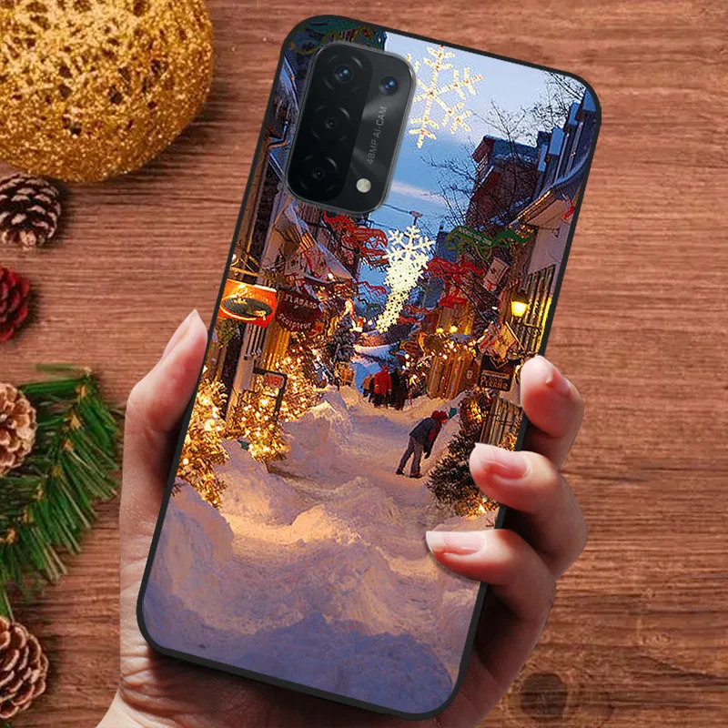 Christmas Cartoon Case For Oppo A74 4G A54 5G A94 A36 A76 A96 Case Silicone Soft TPU Cover for Oppo A52 A72 A92 4G Global  Case