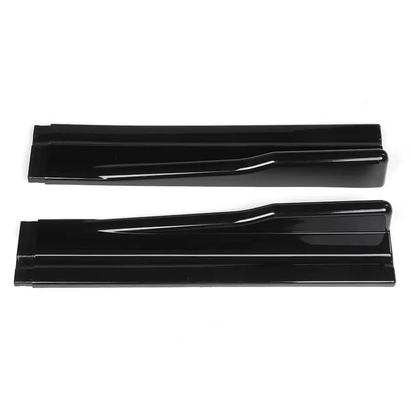 Upgraded 1 Set Of Small Anti-Collision Spoiler Four-Section Combined Side Skirt Modification Part Universal For Automobiles