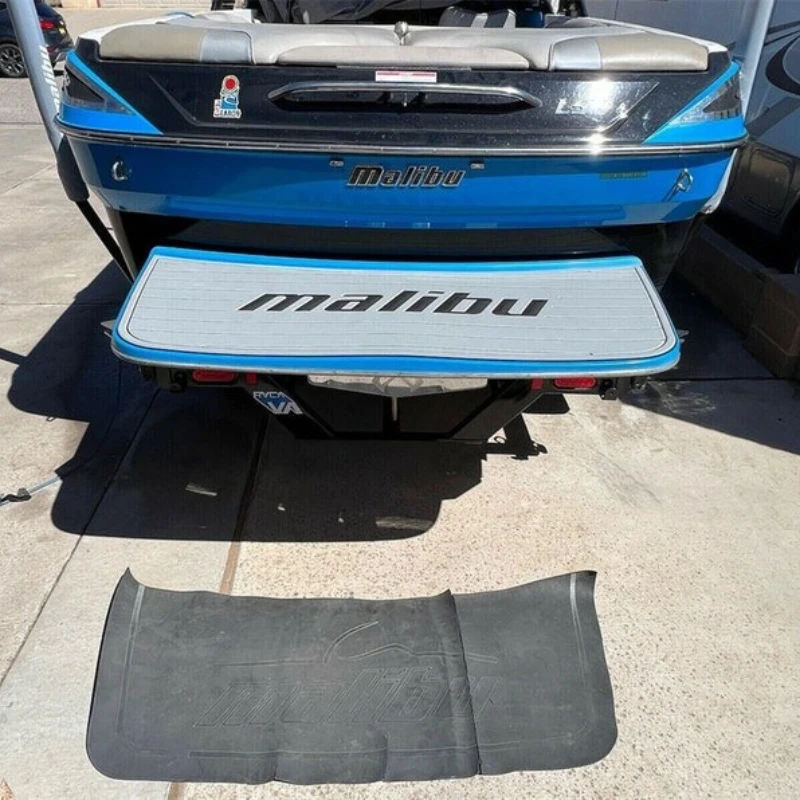 KXKZREN مخصص 2008 ماليبو 20 VTX وسادة قمرة القيادة فو خشب الساج إيفا رغوة صفائح الأرضيات البحرية لليخوت ذاتية اللصق سطح السفينة ورقة حصيرة