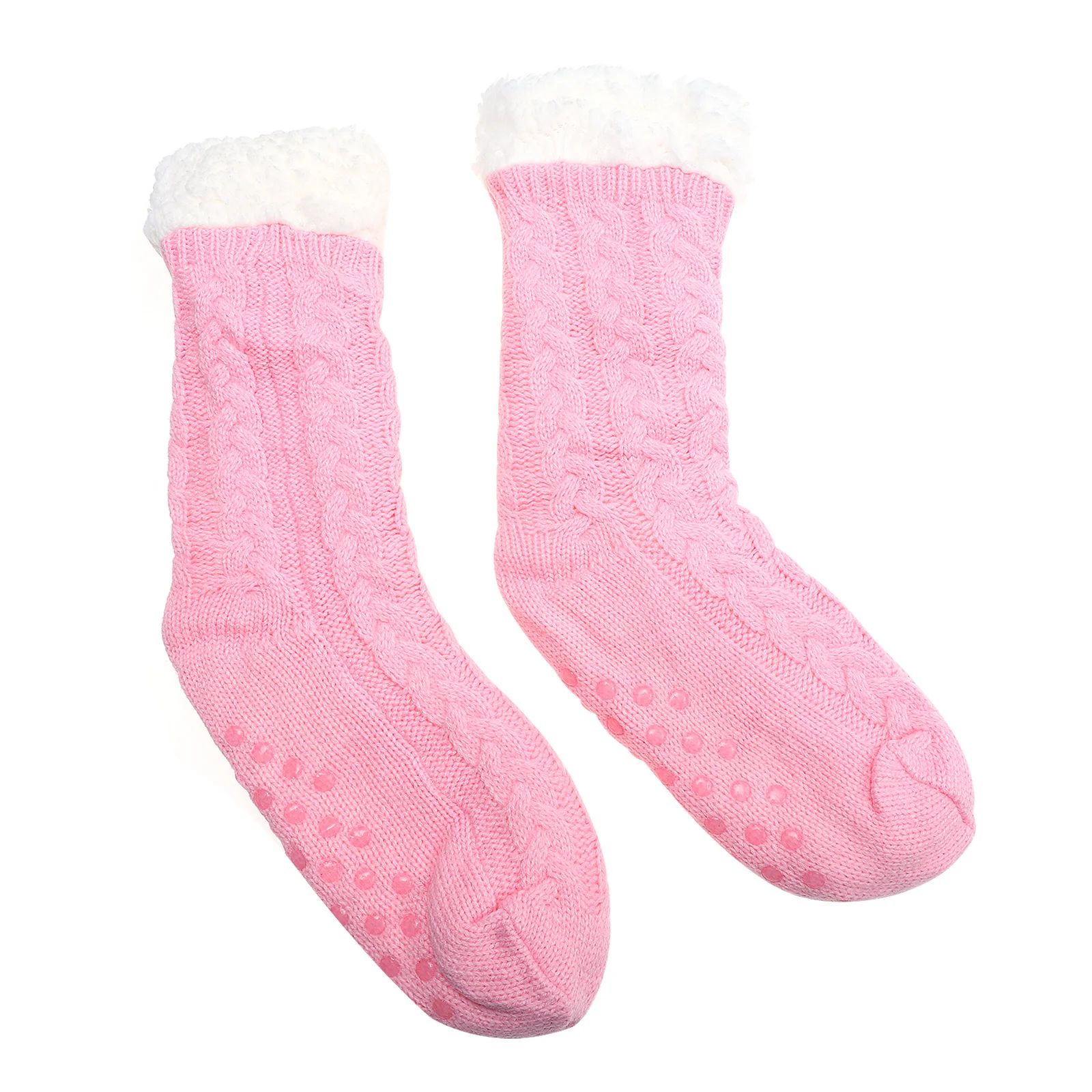 

1 Pair Cozy Winter Non Skid Thick Warm Floor Winter Home Holiday Thermal Non Ladies Warm Socks Skid Carpet Socks