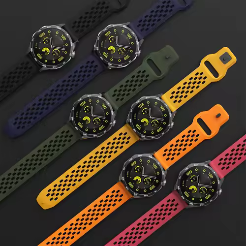 18mm 20mm 22mm Strap for Samsung Galaxy Watch 7 6 5 4 5Pro Classic Silicone Band for Huawei Watch GT6 Pro 46mm GT4/3Pro Bracelet - Image 2