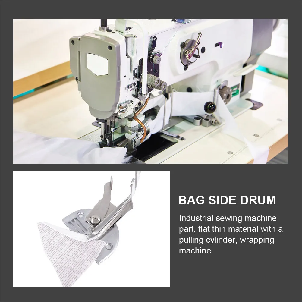 Sewing Machine Binder Pull-Barrel Edging Device Industrial Foldable Right Angle Hemmer Binding Attachment for Overlock Binding