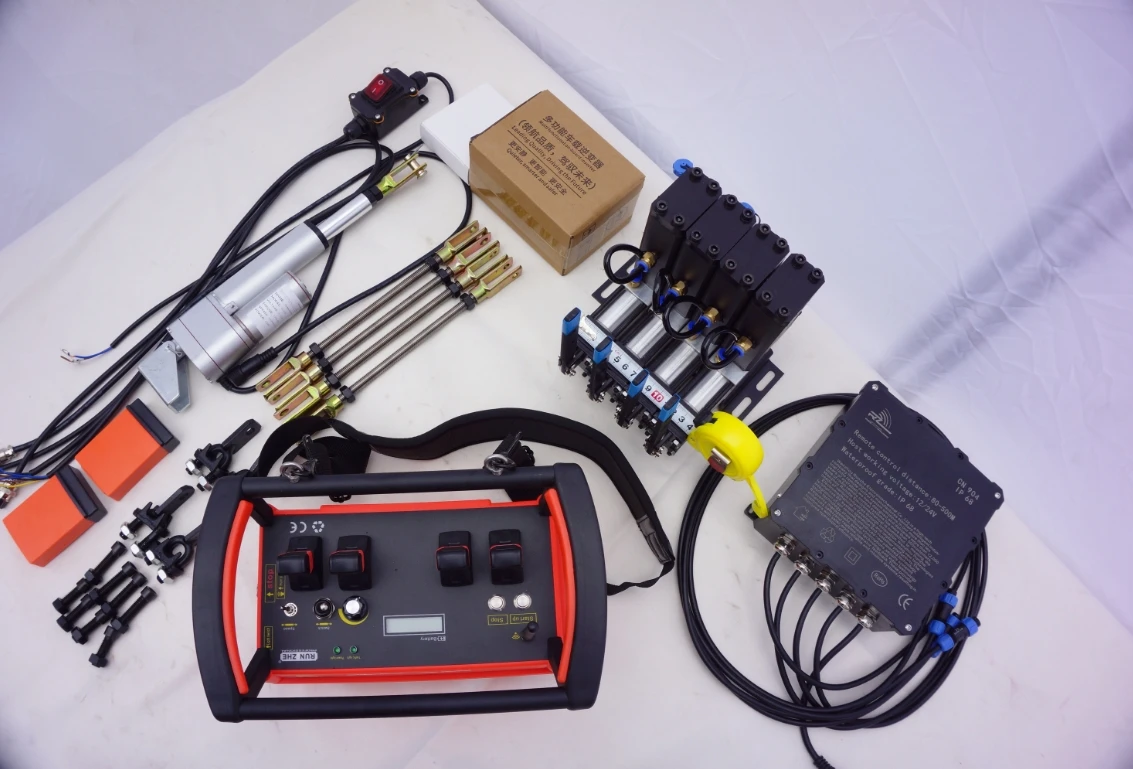 

Remote wireless remote control modification kit for automobile crane