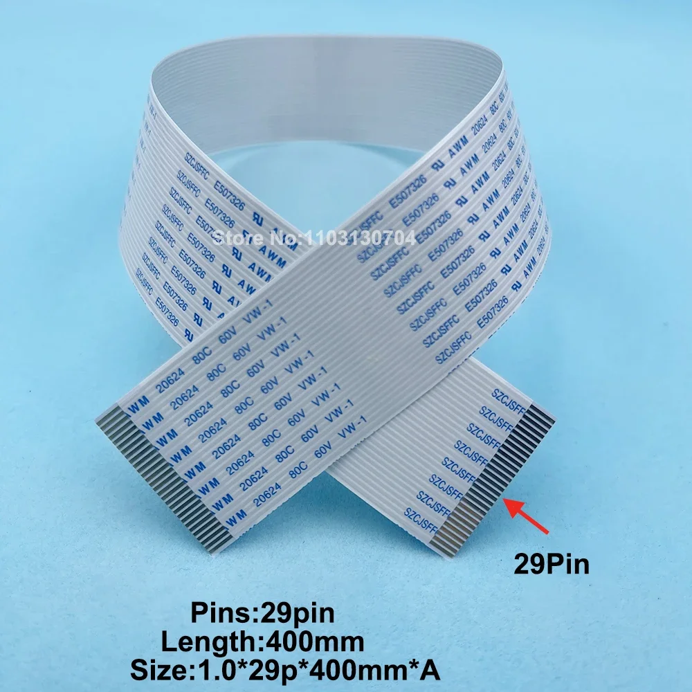 10PCS 29 Pin FFC Flex Flat Data Cable for Tx800 Xp600 Mutoh Valuejet 1604 1624 1638 VJ1604 VJ1624 VJ1638 Printer Dx7 Head Cable
