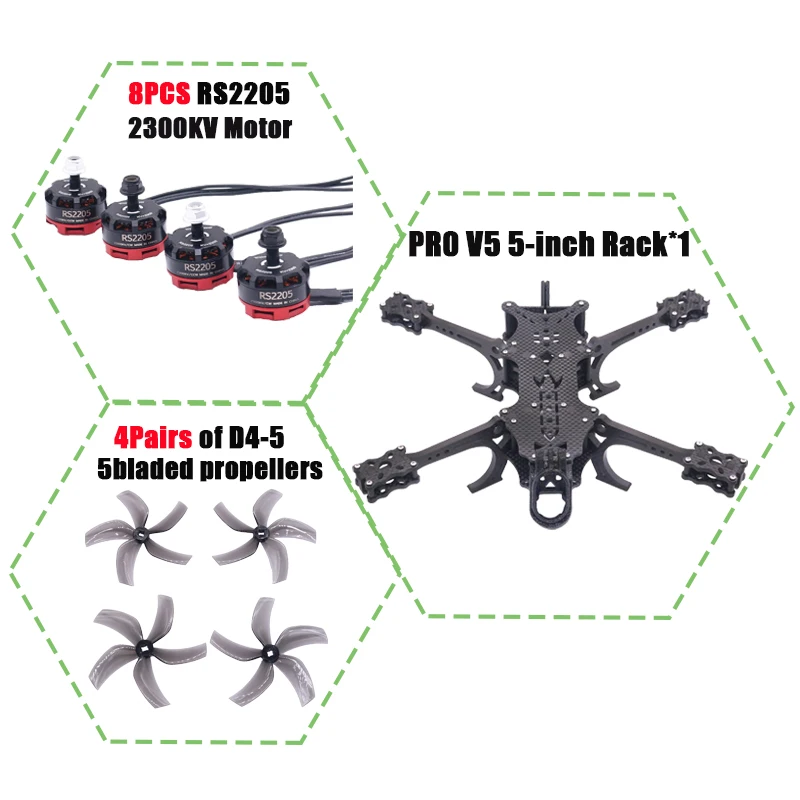 

B-CUBE PRO V5 5-дюймовый комплект рамы для дрона FPV из углеродного волокна Гоночный квадрокоптер Freestyle INAV Beatflight F722 Ardupilot Flight Control