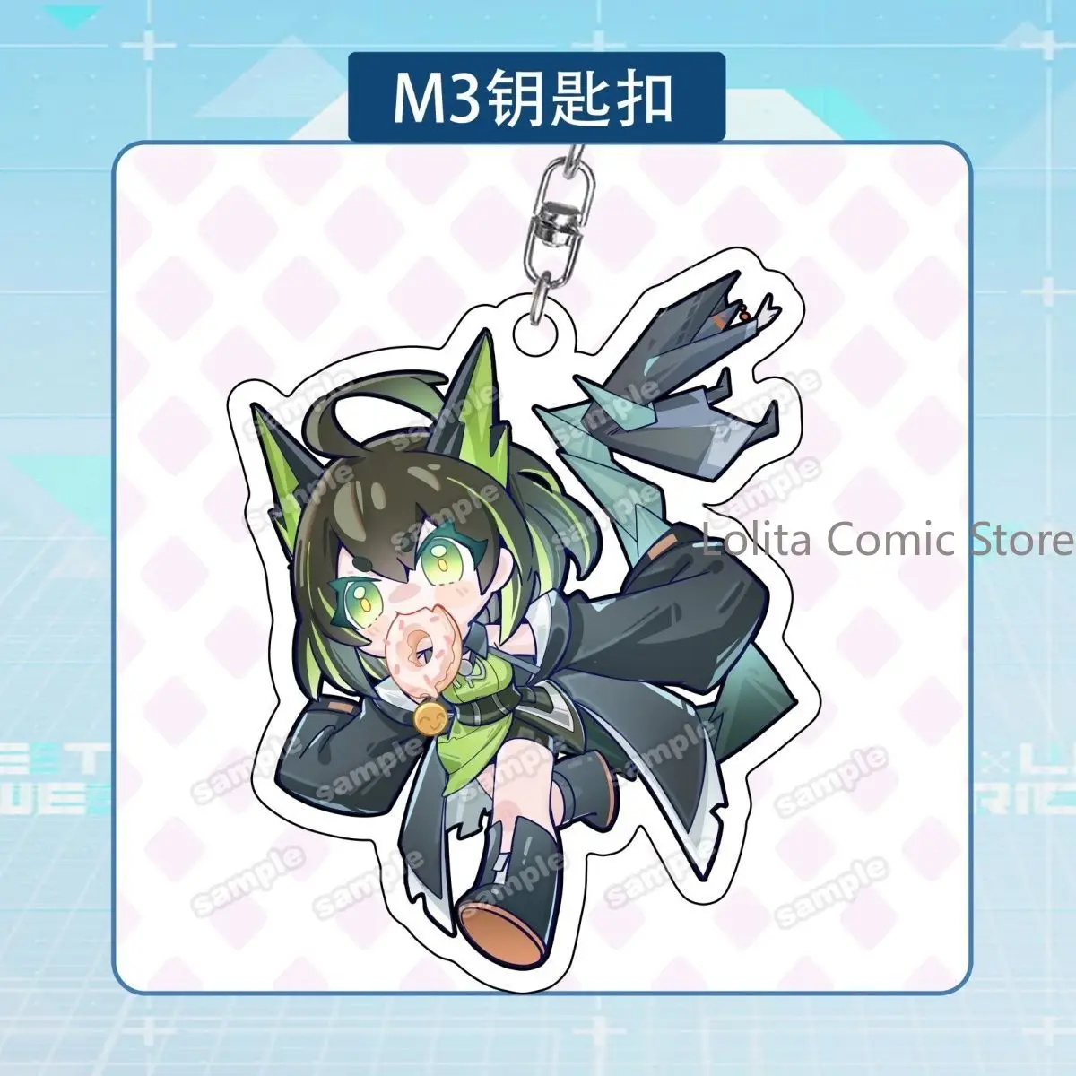 Anime Arknights Cosplay Cartoon Print Acrylic Keychain Itabag Charm Backpack Pendant Key Ring Ornament Collection Birthday Gift