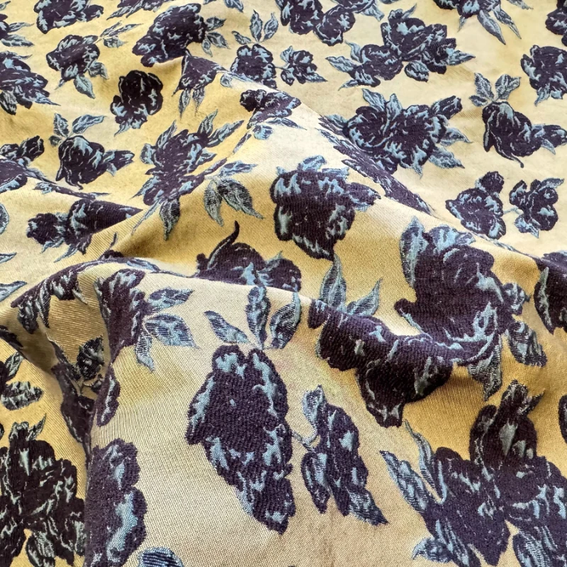 

L100cm X W143cm Vintage Textured Jacquard Brocade Fabric Handmade Sewing Pants Trench Coat Designer Decoration Crafts Material