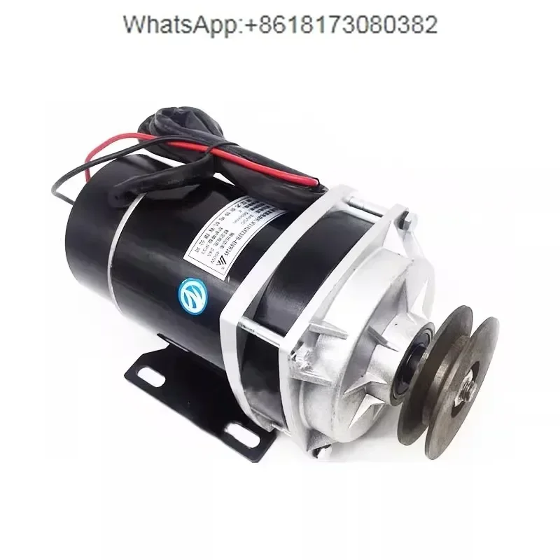 Modification of 24V/36V48V Pure Copper DC Brushed Pulley Motor with Mid mounted Deceleration Electric Tricycle