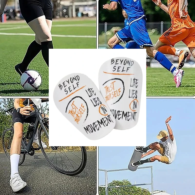 New 1Pair Mini Football Shin Pad Wear-resistant Shock Absorbing Leg Protector Lightweight Portable Soccer Training Shank Board