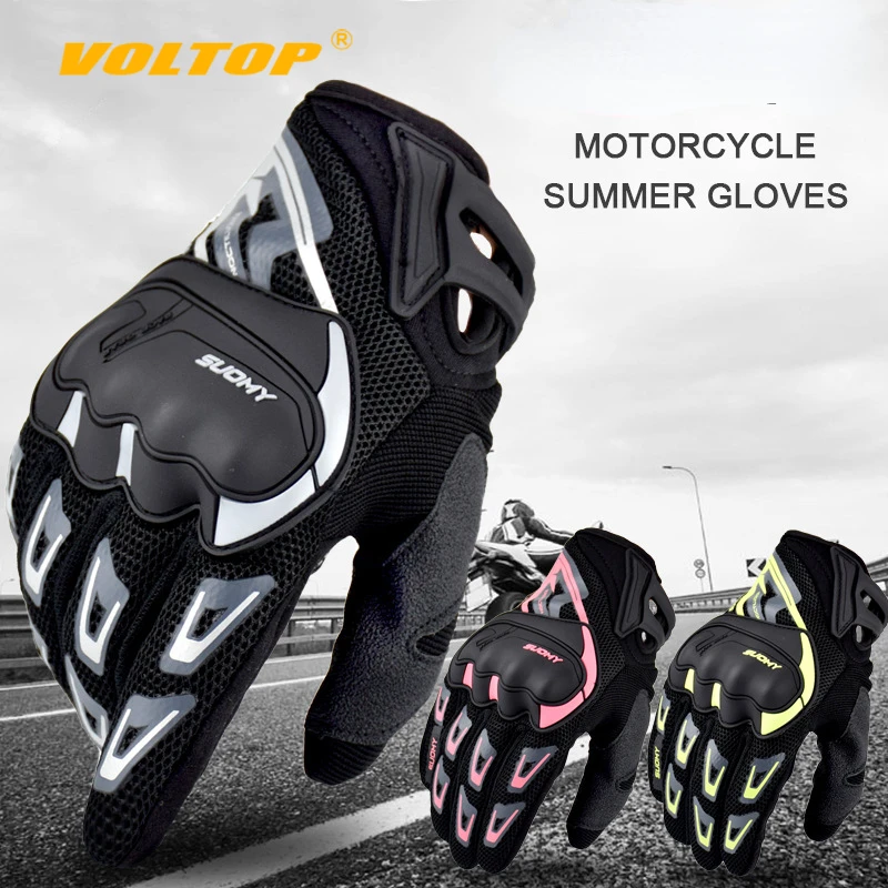 

Motorcycle Gloves Summer Thin Mesh Breathable Cycling Motorcycle Rider Anti-fall Off-road Racing Gloves Four Seasons