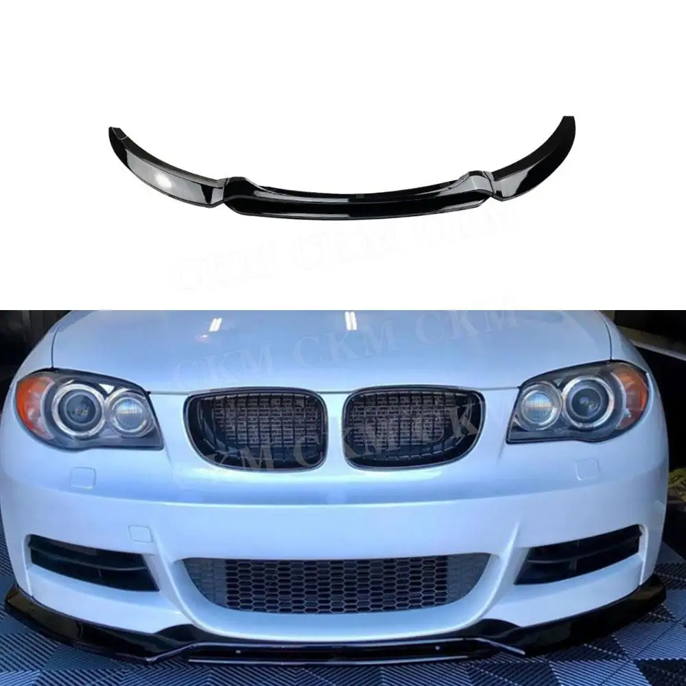 

ABS Material Front Spoiler Bumper Lip Guard Plate Splitters for BMW 1 Series E82 M Sport 2007 2008 2009 2010 Car Accessories