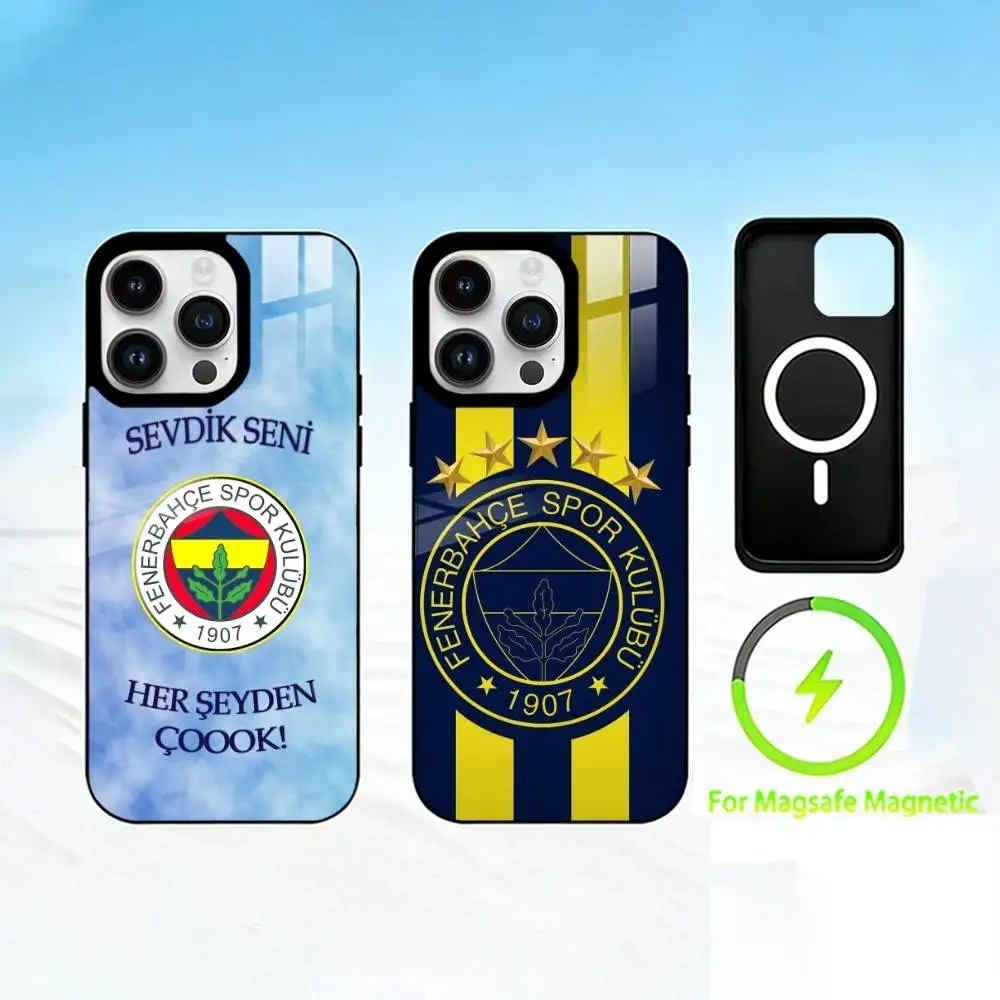 

T-Turkey Fenerbahce-E Phone Case For iPhone 17 16 15 14 13 12 Pro Max Plus for Mirror Wireless Magnetic Cover