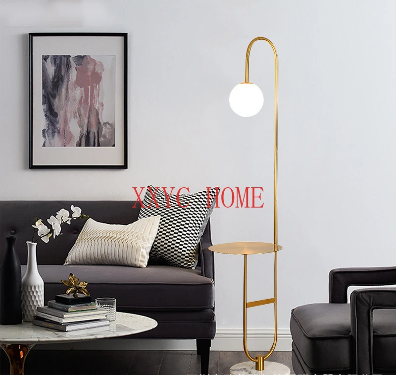 

Nordic floor lamp, bedroom bedside lamp, modern light luxury living room, vertical coffee table lamp