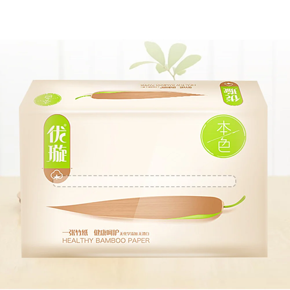 6 عبوات مناديل ورقية لب الخيزران صديقة للبيئة سريعة الامتصاص للمطبخ والحمام والفندق وورق استخلاص المساحات العامة #2