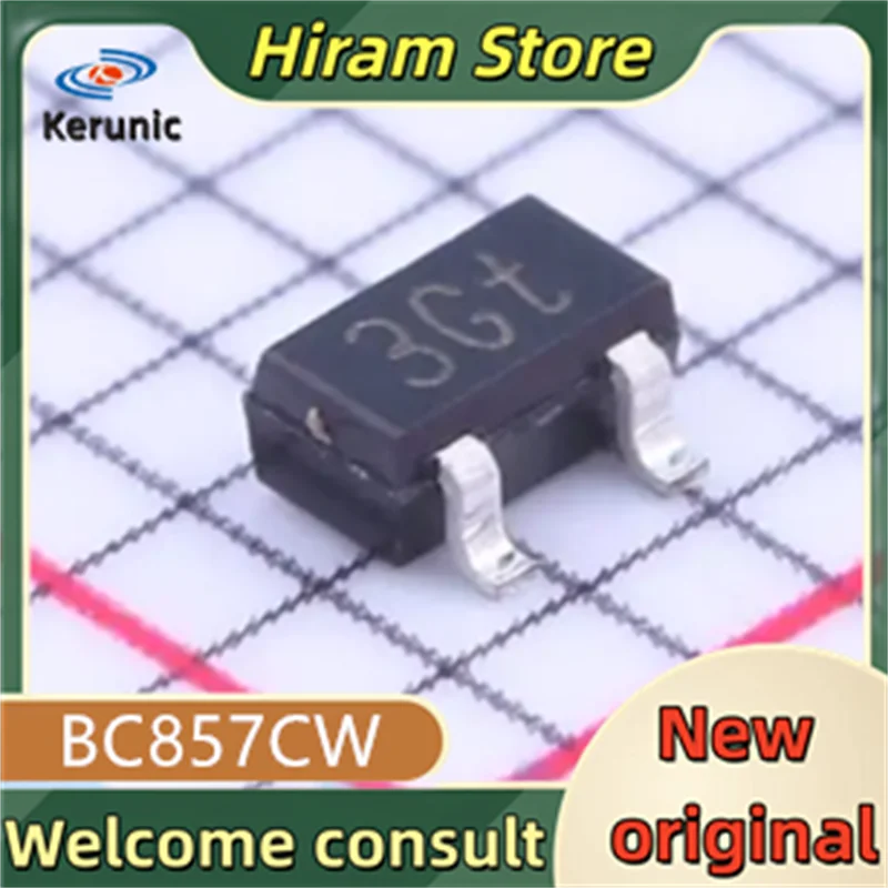 50PCS 3Gt New and Original BC857CW BC857C BC857 857C