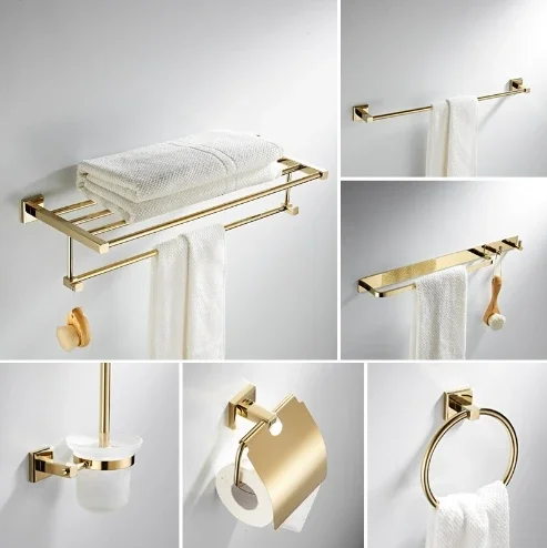 Hot salesBathroom  Gold Shower  Stainless Steel Bathroom Accessory Set