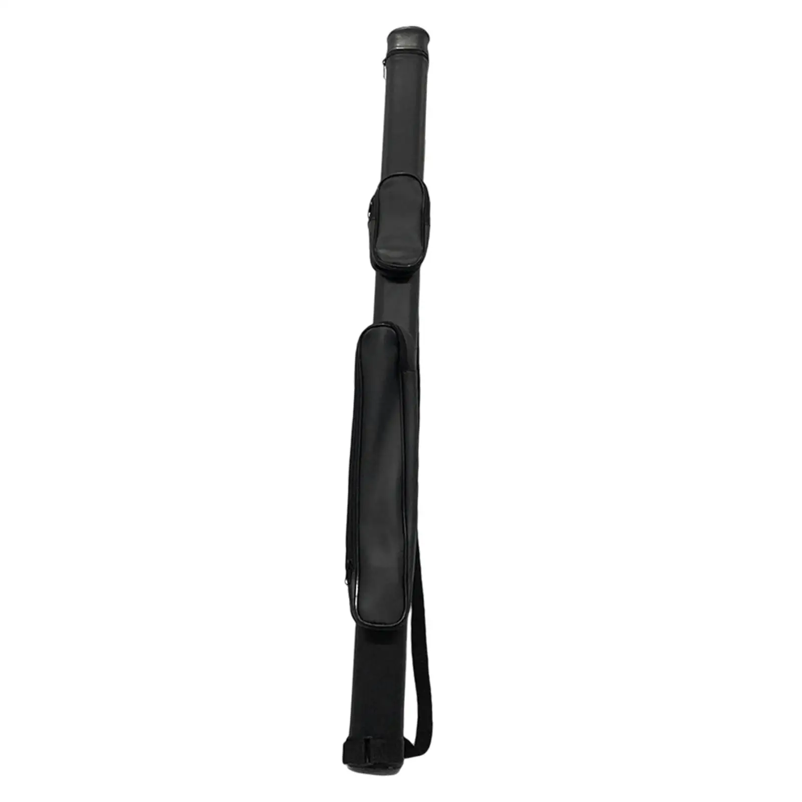 Billiard Pool Cue Stick Carrying Case with Side Pocket 2 Holes Pool