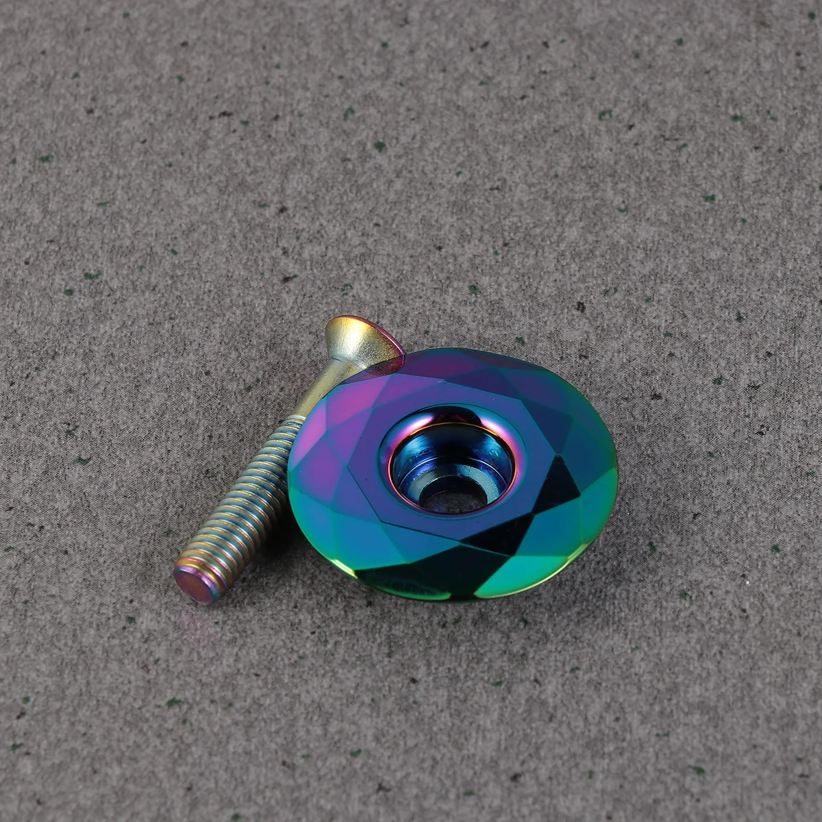 

Bike Headset Cap Aluminium Alloy 28.6Mm For Front Forks Mountain Bike Handle Stem Cover Titanium Color Lightweight Durable