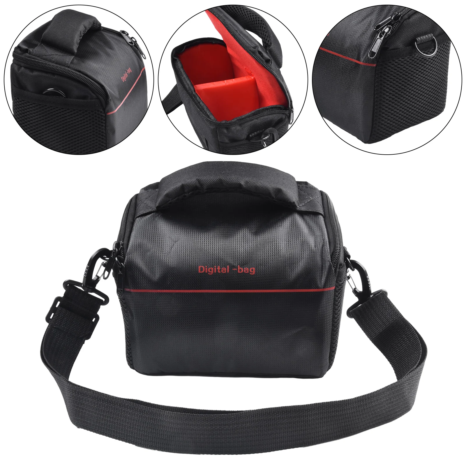 1PC Fashion Digital DSLR Camera Bag Shoulder Bag Waterproof Case Photography Photo Bag For Canon- Lens Pouch Bag New