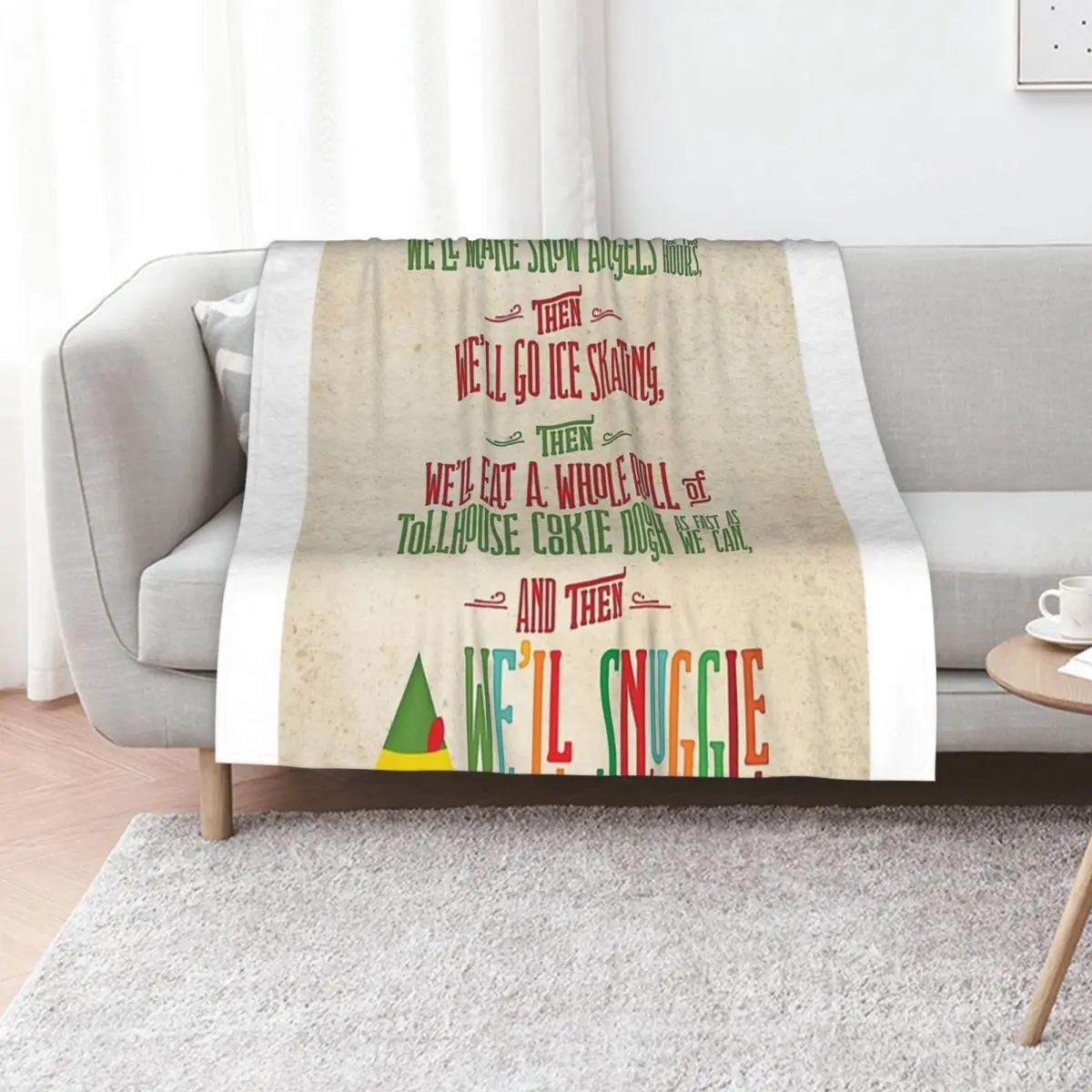 Buddy the ElfAnd then. Throw Blanket Luxury St Beach for babies Designers Stuffeds Cute Blankets
