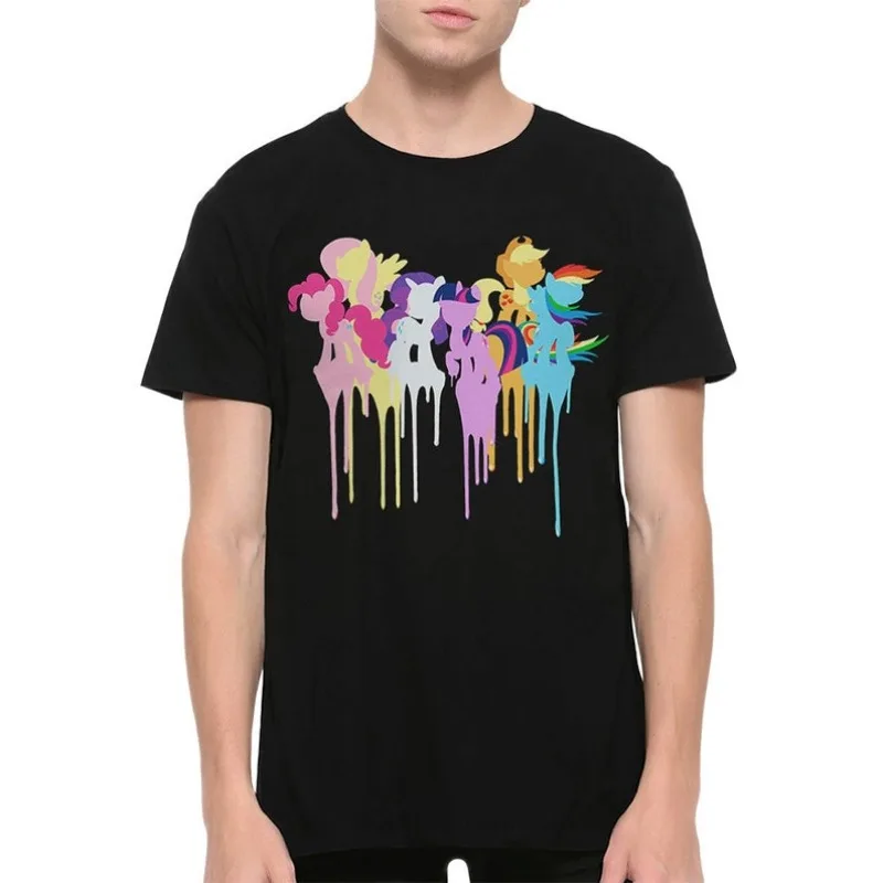 2025-26 Sommer-T-Shirt Mon Petit Poney, bedrucktes T-Shirt aus 100 % Baumwolle, neuer, bequemer und atmungsaktiver Stil und vielseitig