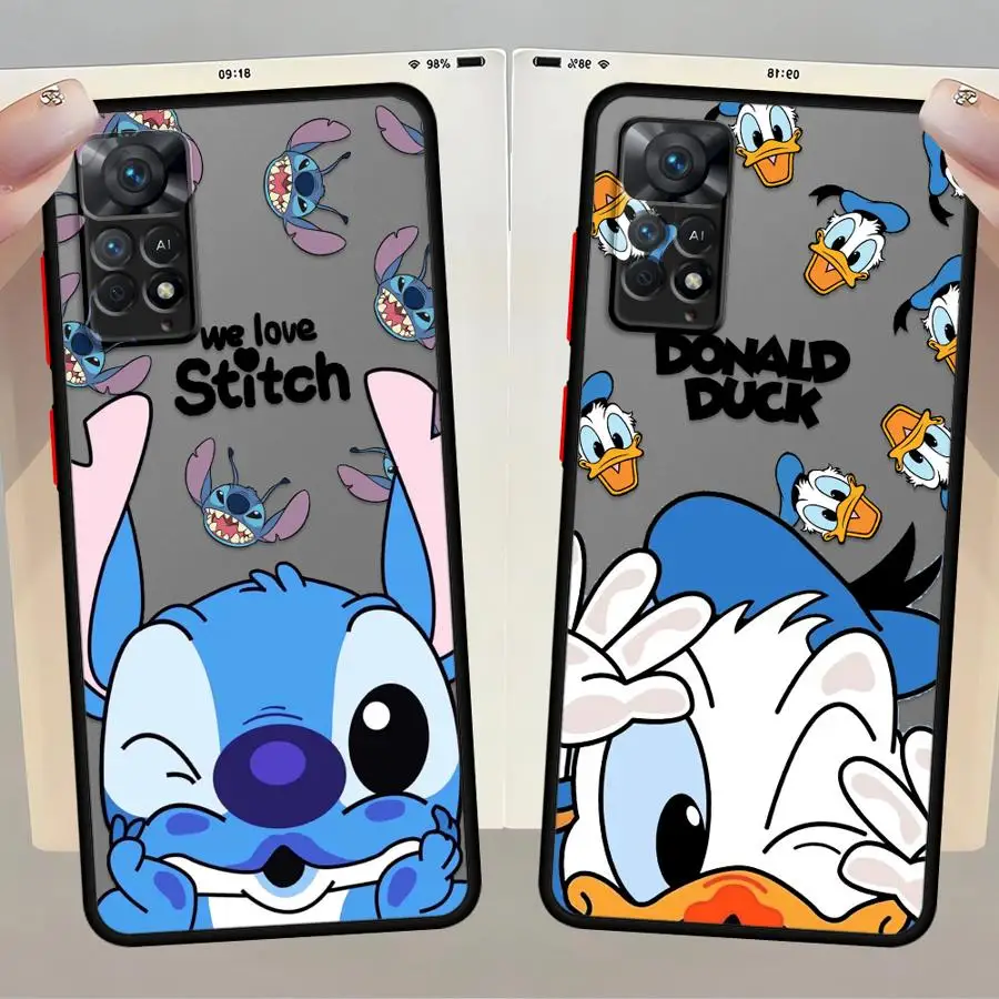 Мягкий чехол Disney с Микки и Минни Маусом для Xiaomi Redmi Note 14 Pro 10s 9s 11 12 13 Pro Plus 12S 11s