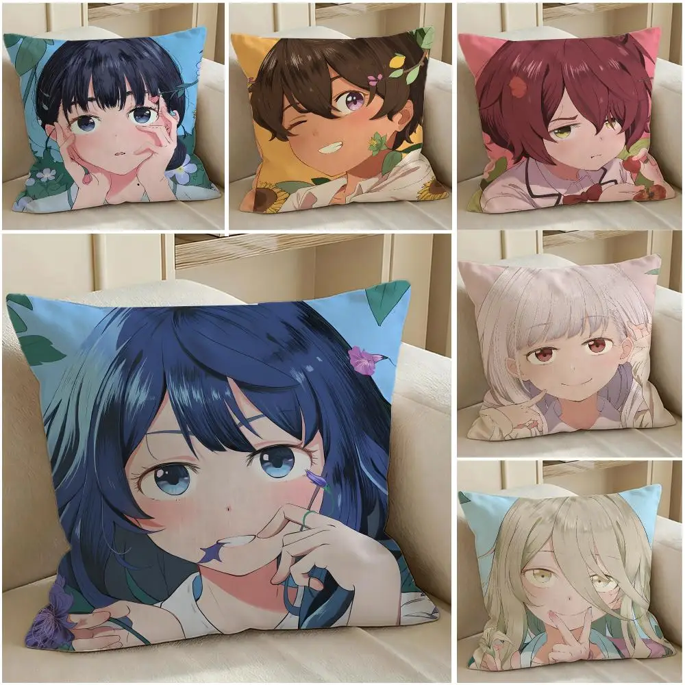 Anime Too Many Losing Heroines Cushion Cover Pillow Short Plush Warm CreamStylel Cushion for Living Room Bedroom Sofa Ideal for