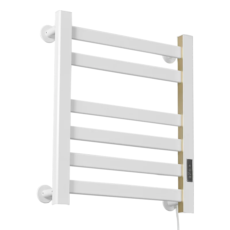 Bathroom Electric Towel Rack Black/White/Gray Constant Temperature Timed Heating Dryer without Hole Heater