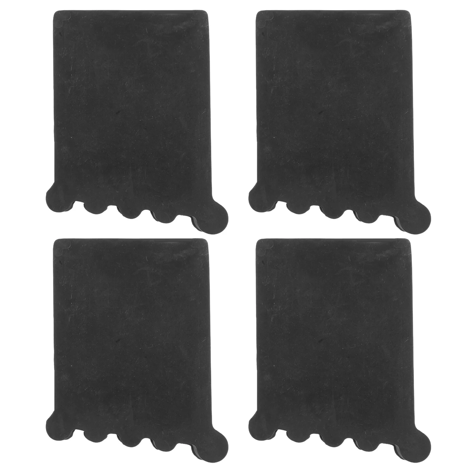 Cubiertas antideslizantes para pies de escalera, tapas de extremo estabilizador antideslizantes de PVC grueso para varias superficies, cubiertas antideslizantes de escalera de seguridad, 4 Uds.