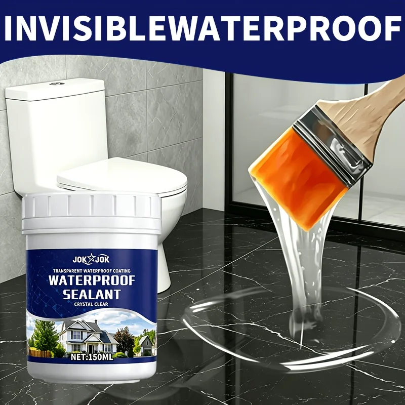 Multi-Surface Quick-Drying Transparent Waterproof Sealant for RVs Ships Pipes Walls Roofs Tiles Ceramic Tiles Emergency Leak Repair Indoor Outdoor Use