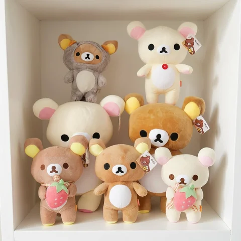 Rilakkuma Collection Plush Kawai Teddy Bear Stuffed Doll Kawaii Room Dcor Lovely Animal Toys Gifts For Kids Birthday Present