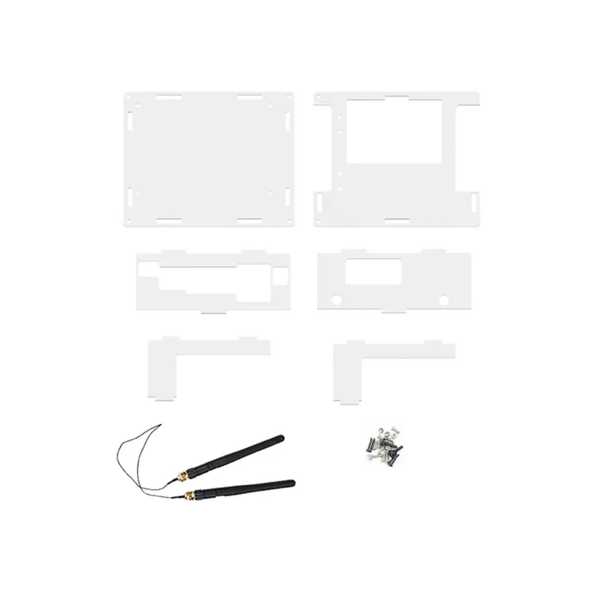 HDL Acrylic Protective Case Wireless Network Card Antennas for Jetson Orin Nano SUPER /Orin NX SUPER Board Kits