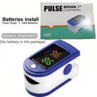 Fingertip Oximeter Blood Oxygen Pulse Oximeter Saturation Monitor SpO2 With Pulse Rate Measurement Portable LED Display