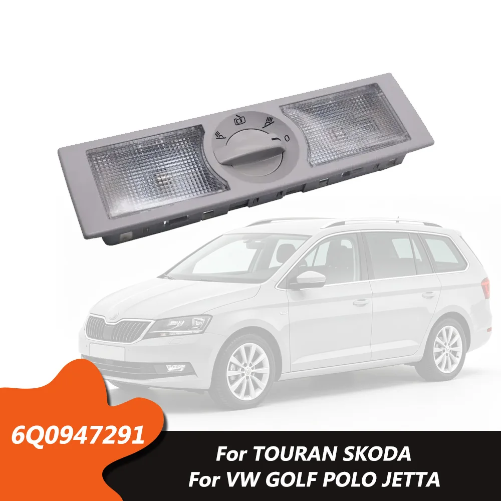 for TOURAN SKODA VW GOLF POLO JETTA SEAT ALtea Leon Toledo Interior Rear Roof Dome Reading Lamp Lights W/ Cable 6Q0947291