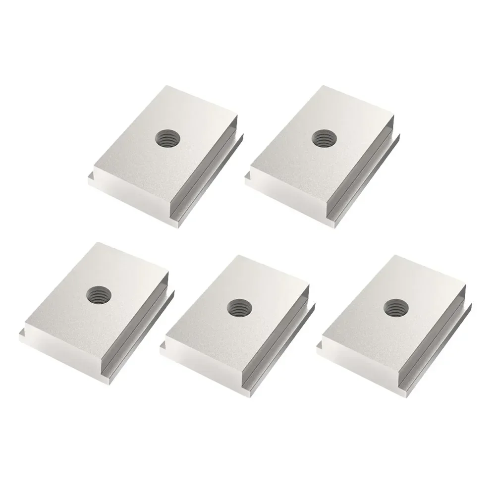 Imagem -03 - T-track Slider para Carpintaria Serra de Mesa Mitra Slider Liga de Alumínio Slot t Prata Nut Acessórios m6 m8 Pcs