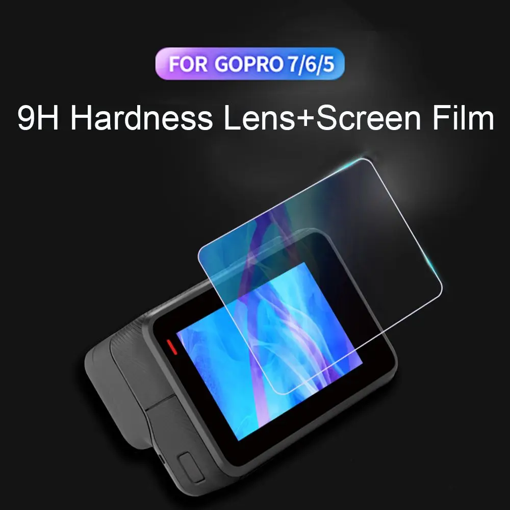 Screen Protector For GoPro Hero 7 Black Accessories Protective Film Tempered Glass