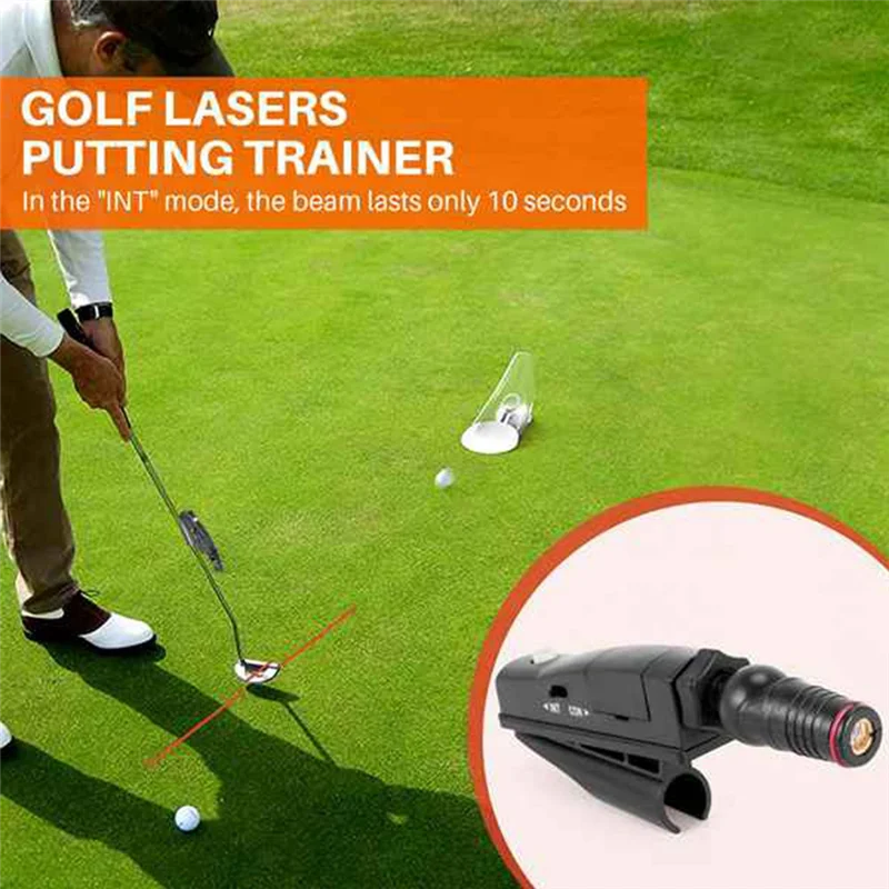 

A29Z-Golf Putter Sight Портативный тренажер для гольфа Golf Putt Putting Training Aim Improve Line Aids Корректор Инструменты Черный
