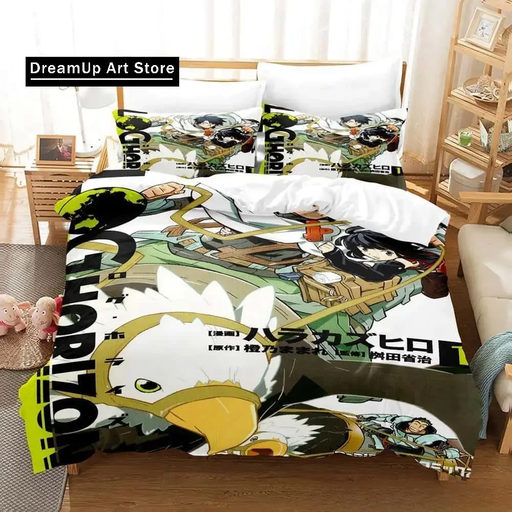 

New Log Horizon Bedding Set Single Twin Full Queen King Size Bed Set Adult Kid Bedroom Duvet cover Sets 3D Anime Bed Sheet Set