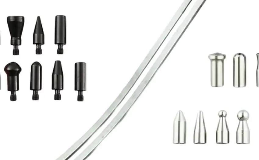 Paintless Dent Repair Kit Wheel Eyebrow Pry Bar Set With Interchangeable Heads For Car Body Panel Dent Remover Tool Automotive