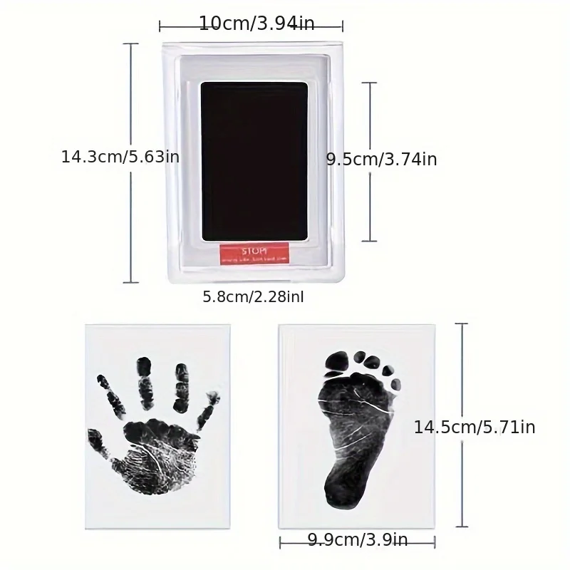 Pet Paw Print Commemorative Ink Pad，Dog or Cat Pet Owner Keepsake，DIY Inkless Handprints and Pet Pawprint Impression Making Kit