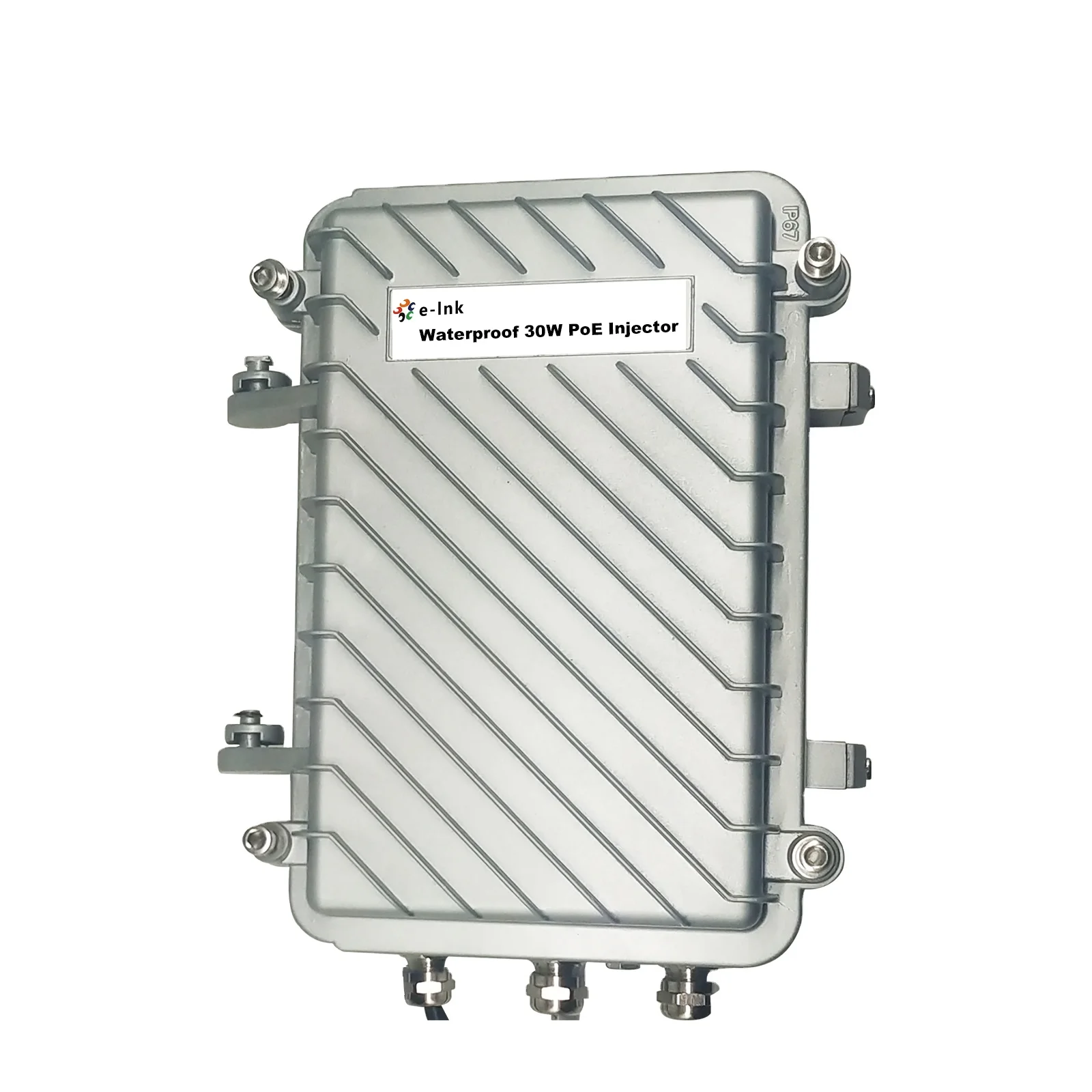 Outdoor Waterproof Industrial 30W Gigabit PoE Injector with 6KV Surge Protection
