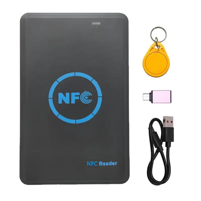

[LXYA68Z!] 5-Band Smart Chip Reader/Writer+ HID Duplicator Copier Tag Clone ID IC Keychain Key Copy 1XUID 125K 13.56M Keycha