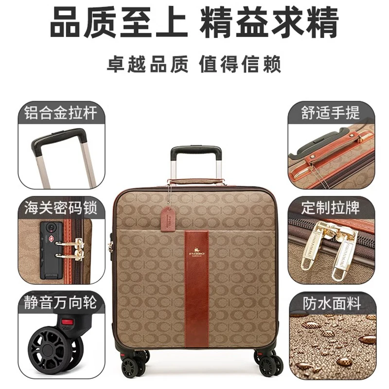 New boarding luggage carousel wheel suitcase Password box Strong ladies 16/24 inch