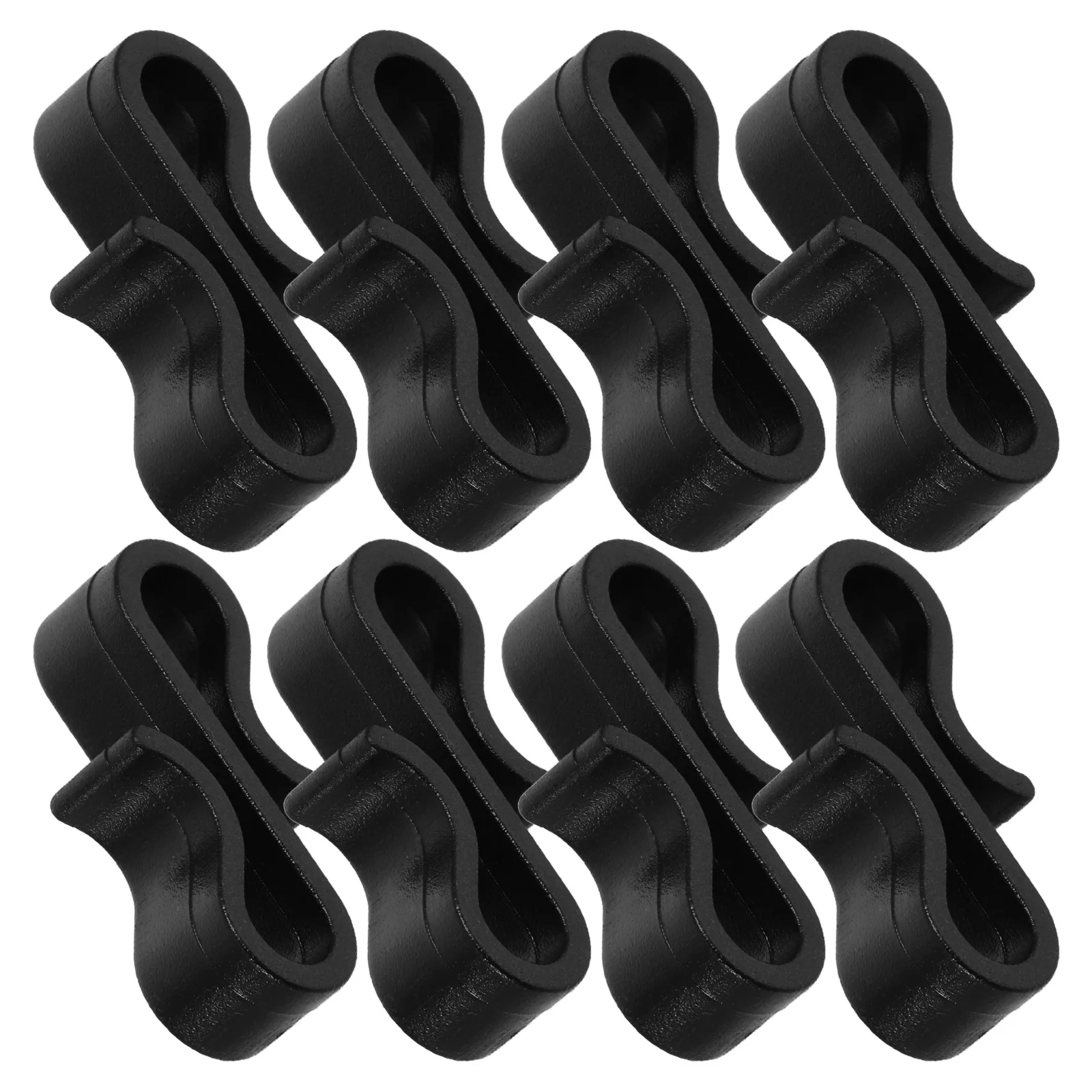 50 قطعة خطافات مزراب بلاستيكية مقاومة لتسرب الماء على شكل حرف S مشابك معلقة لأضواء عيد الميلاد في الهواء الطلق لتزيين العطلة شماعات إضاءة #3