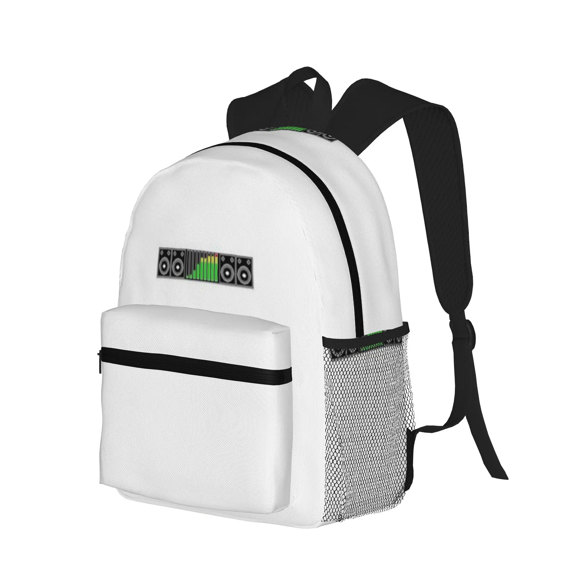 Retro DJ Equalizer Pixel Music Audio  Casual Backpack for Students and Adults Female bags