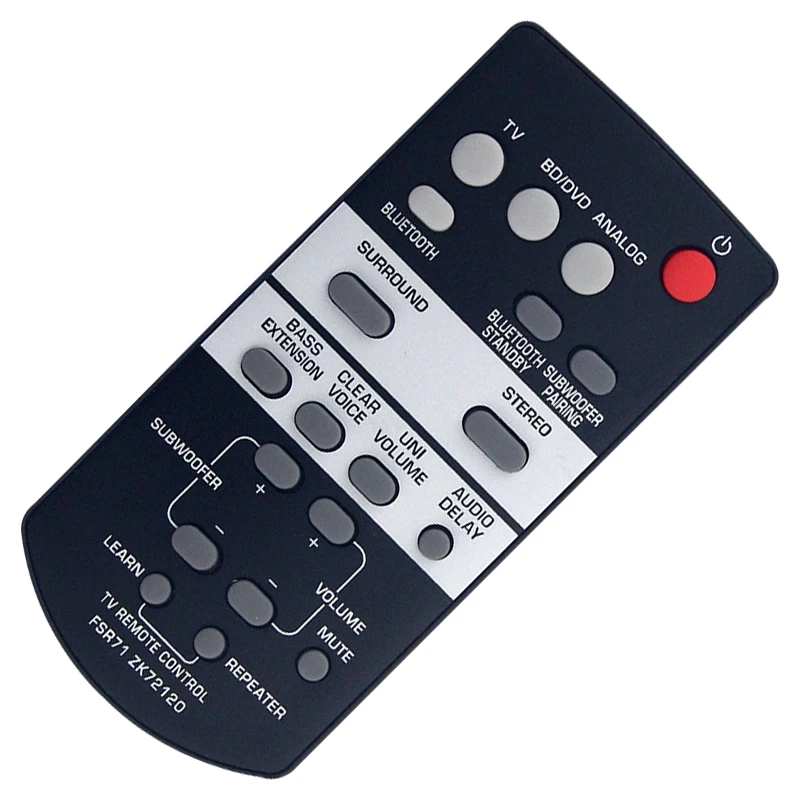 Compatible with Yamaha Speaker YAS-105 YAS-106 ATS-1080 YAS-203BL YAS-CU203 NS-WSW41 Remote Control FSR71 ZK72120 Spare Parts