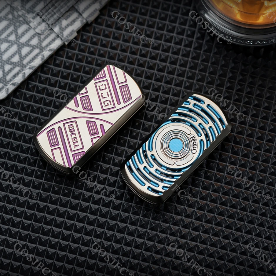 Edcell & djg edc dexjelly diapasão magnético titânio fidget slider alívio do estresse brinquedo brinquedos para adultos design original