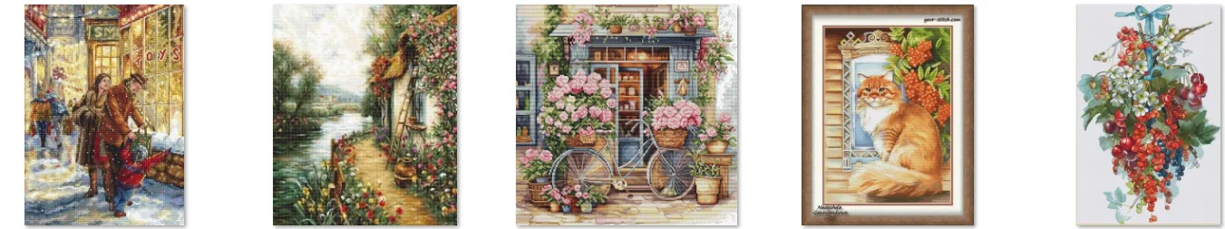 Top Quality Lovely Counted Cross Stitch Kit Cross Stitch Set Cotton  Embroidery Kits  Harvest fruits 40-55
